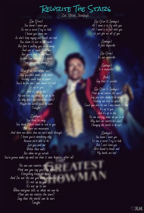 The Greatest Showman Lyrics Rewrite The Stars ~edits~ Rm Me Too