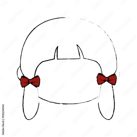 cute japanese girl cartoon icon vector illustration graphic design stock 벡터 adobe stock