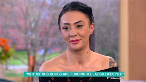 Josie Cunningham This Morning Boob Job Scrounger Grilled On Tv Daily