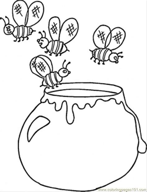 Honey Pot Coloring Pages To Print Coloring Pages