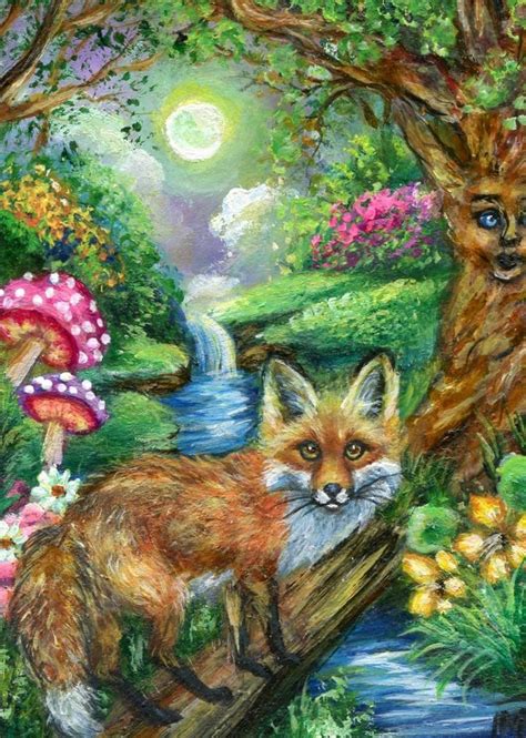 The arctic fox (vulpes lagopus), also known as the white fox, polar fox, or snow fox, is a small fox native to the arctic regions of the northern hemisphere and common throughout the arctic tundra biome. Aceo Original Enchanted Forest Red Fox Miniature Painting ...