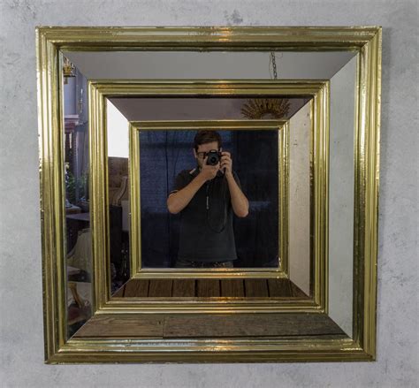 If your mirror is rectangular or square, there's a good mirrors on their own can be quite heavy, especially older mirrors or large mirrors made with thick. Large French, 1980s Square Brass Framed Mirror For Sale at ...