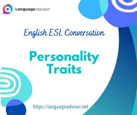 English Esl Conversation Personality Traits Language Advisor