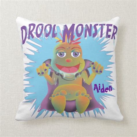 Drool Monster Pillow Zazzle