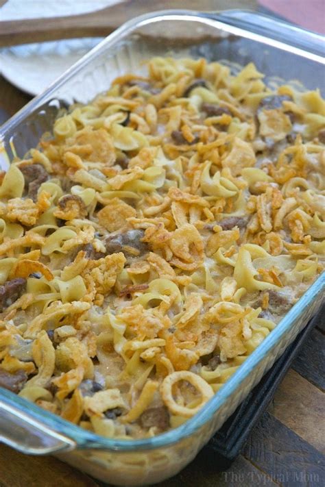 The most amazing beef stroganoff you will ever have! Easy Beef Stroganoff Casserole Recipe · The Typical Mom