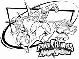Power Coloring Getdrawings Rangers sketch template