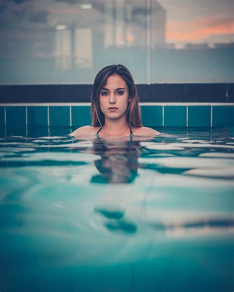 HD Wallpaper Woman In Pool Beautiful Beauty Brunette Dug Out Pool
