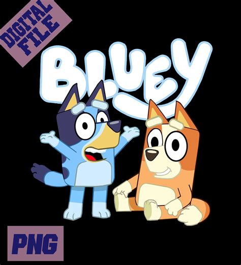 Bluey Png Bundle Bingo Bluey And Bingoinstant Download Etsy