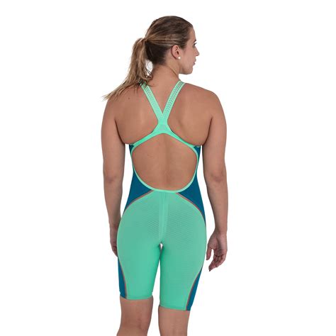 Speedo Womens Fastskin Lzr Pure Intent Open Back Limited Edition Knee