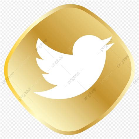 Golden Twitter Icon, Twitter Logo, Twitter Vector, Twitter ...