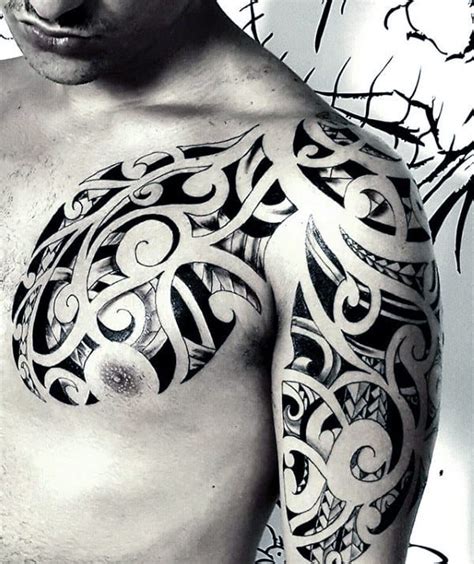 Tribal Shoulder Tattoos Tribal Tattoos For Men Mens Shoulder Tattoo Sexiz Pix