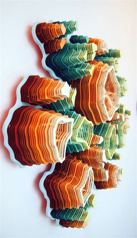 Thousands Of Paper Sheets Layered Into Colorful Formations My Modern Metropolis Kirigami