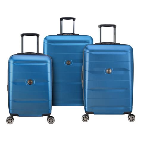 Delsey Paris Comete 20 3 Piece Luggage Set Carry On 24 And 28