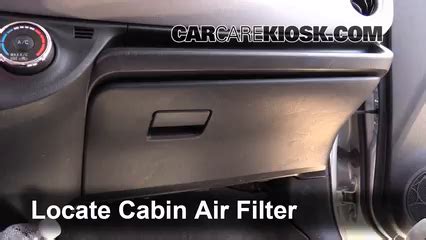 Fit the dust pollen filter in the toyota yaris won't take more than 20 minutes and no special tool is needed to replace it, just with a screwdriver this maintenance. 2012-2016 Toyota Yaris Cabin Air Filter Check - 2012 Toyota Yaris L 1.5L 4 Cyl. Hatchback (4 Door)