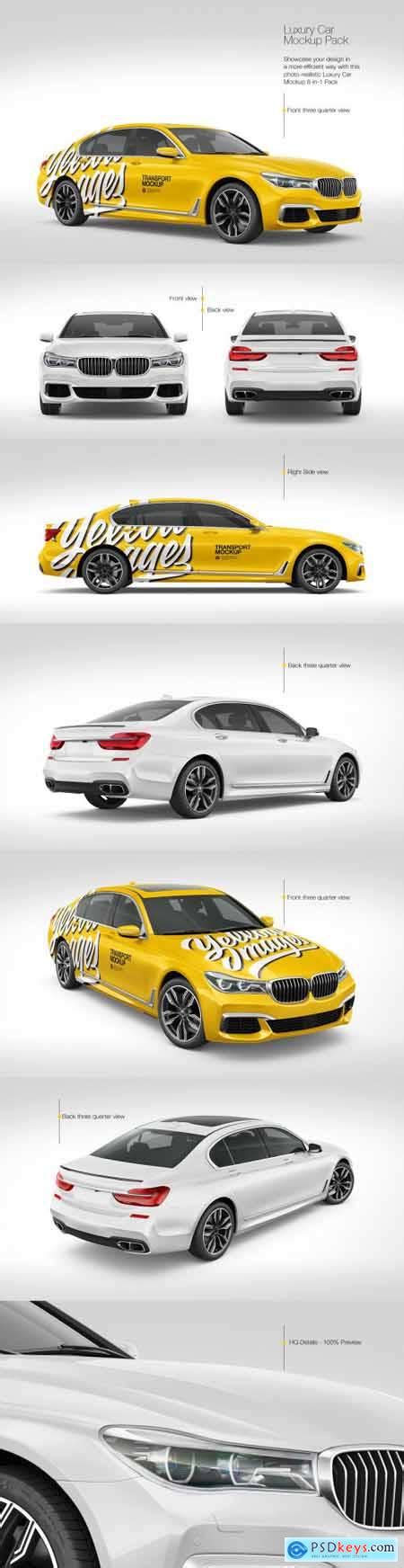 Luxury Car Mockup Pack 69771 Free Download Photoshop Vector Stock