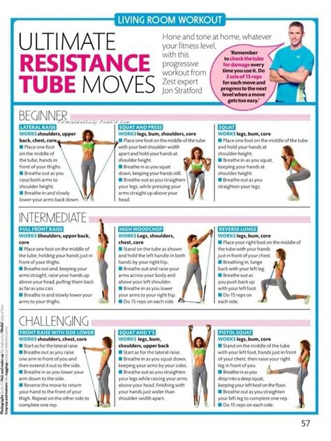 Free Printable Resistance Band Exercise Chart Pdf Printable Word Searches