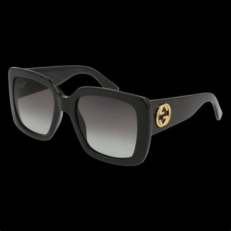 gucci gg0141s 001 black sunglasses for woman lookeronline