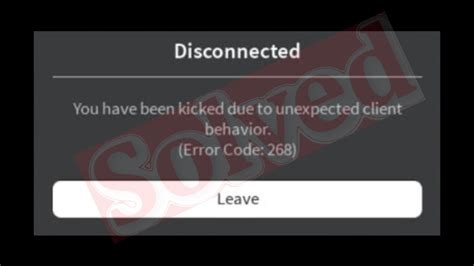 Fix Roblox Disconnected - You Have Been Kicked Due To Unexpected Client