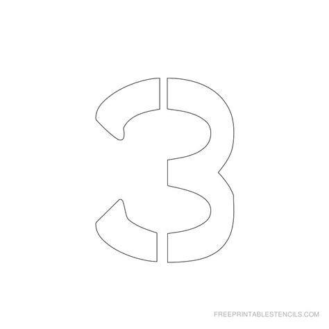 Free Printable 2 Inch Number Stencils - Printable Templates