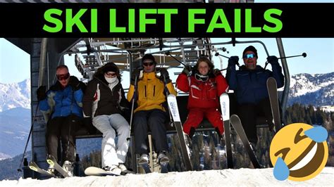 Funny Ski Lift Fails Youtube