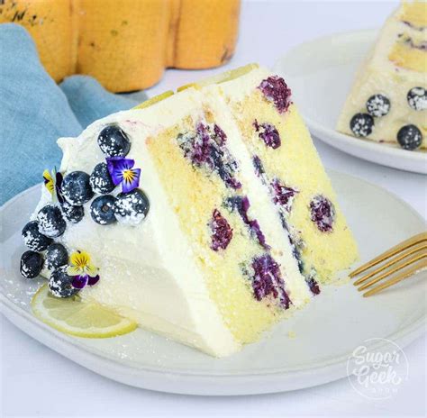 Lemon Blueberry Buttermilk Cake Lemon Cream Cheese Frosting Sugar