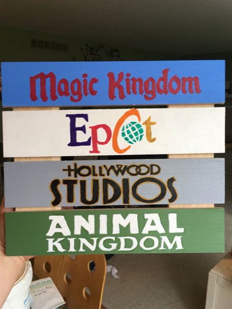 Disney World Wooden Sign Etsy Wooden Signs Hand Painted Wooden