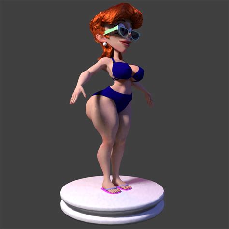 dexter s mom 3d model 50 fbx obj stl blend free3d