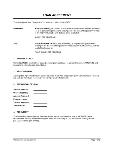 Sample Loan Agreement Template Businessinabox™ Demand Loan Agreement