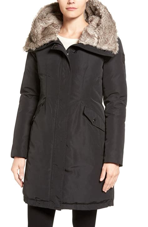 Vince Camuto Faux Fur Trim Hooded Down And Feather Parka Nordstrom