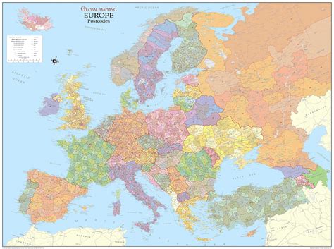 Europe Postcode Map  Image Xyz Maps