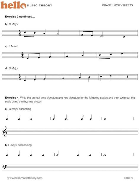 Grade 1 Music Theory Worksheets Hello Music Theory — Db