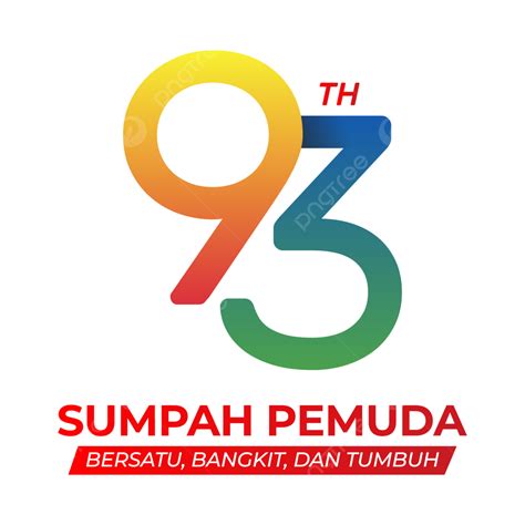 Sumpah Pemuda Vector Hd Images The 93th Logo Of Sumpah Pemuda 2021