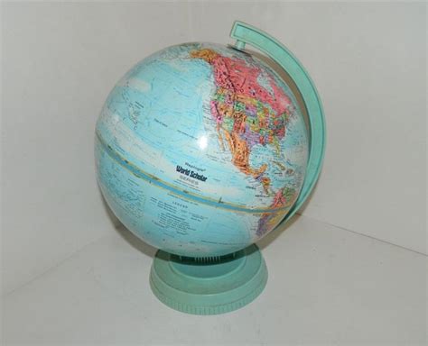 Vintage Replogle World Scholar Series 9 Diameter Globe Globe World