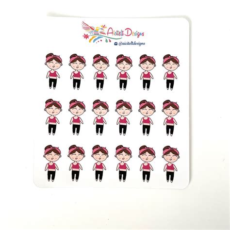 Lolita Works Out Mini Page Planner Sticker Etsy