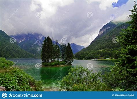 Lago Del Predil Stock Photo Image Of Italian Friulivenezia 218604780