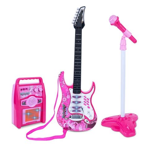 Products Kids Electric Musical Guitar Toy Play Set W 6 Demo Songs