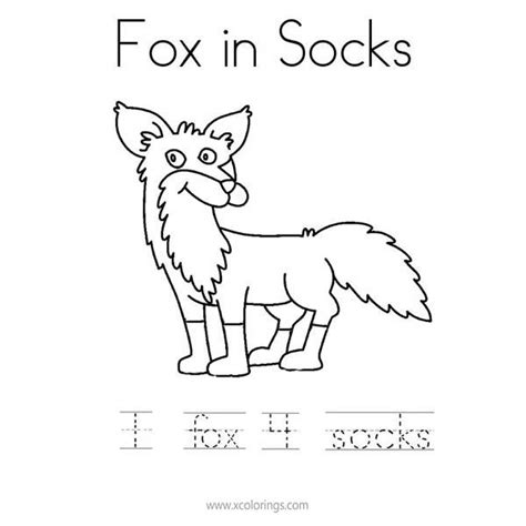 Fox In Socks Coloring Pages Printable