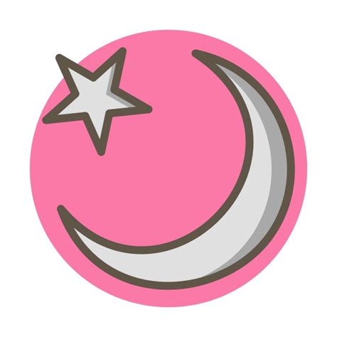 Gambar Desain Ikon Bulan Sabit Bulan Sabit Bulan Bintang Png Dan