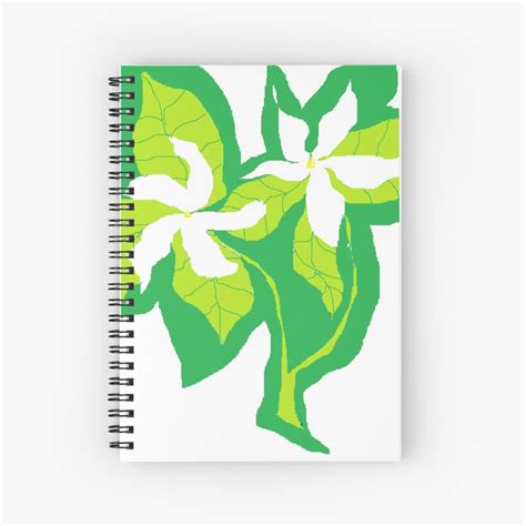 Sampaguitaphilippine National Flower Spiral Notebook By She Vang