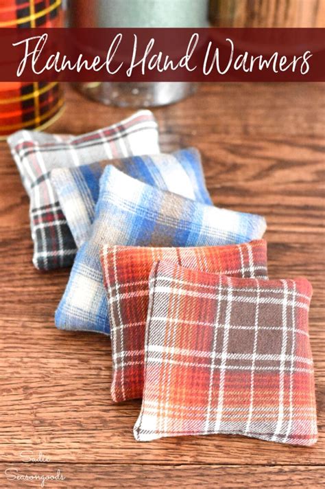 Diy Hand Warmers From Flannel Shirts For A Fun And Cozy Craft Project