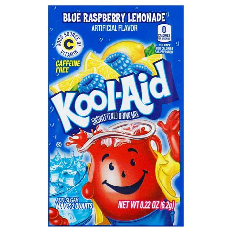 Kool Aid Twists Ice Blue Raspberry Lemonade Unsweetened Soft Drink Mix