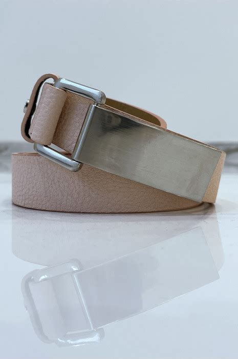 pink python effect belt with rectangle buckle