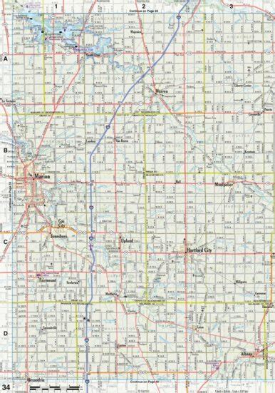 Indiana Atlas And Gazetteeer Page 34 Map By Garmin Avenza Maps Avenza