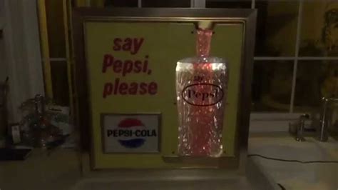 Pepsi Cola 1961 Motion Light Up Sign Youtube