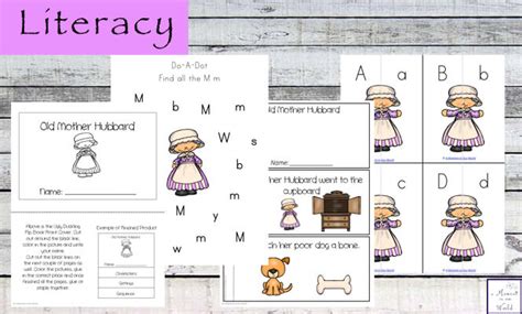 Old Mother Hubbard Printable Pack Simple Living Creative Learning