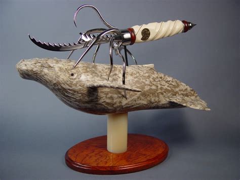 Are you ready to draw your knives out? Knife Art: Jay Fisher's Squid Knife Sculpture