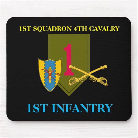 1st Squadron 4th Cavalry 1st Infantry Mousepad Zazzle Cavalry