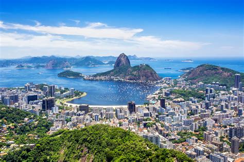 Sugarloaf Mountain In Rio De Janeiro Brazil Stock Photo