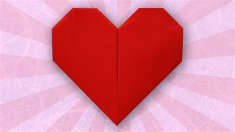 Origami Heart Folding Instructions Easy Origami Heart Origami