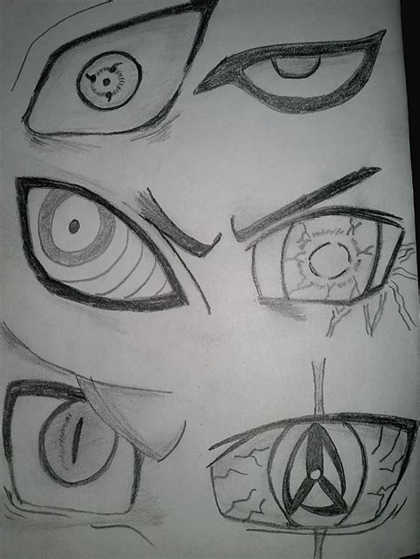 Eyes 1 Sasuke Gaara Pain Neji Naruto Kakashi By